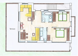 Tlesura Suite (2 – 6 people – 65m²)